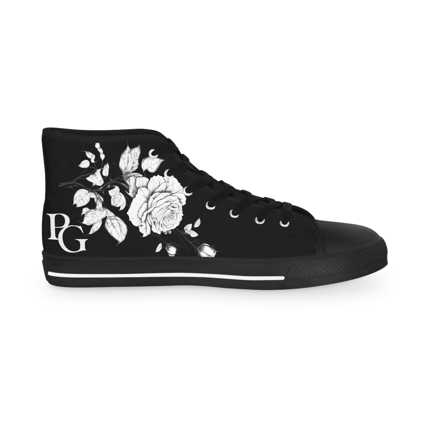 Floral Pattern High Top Sneakers