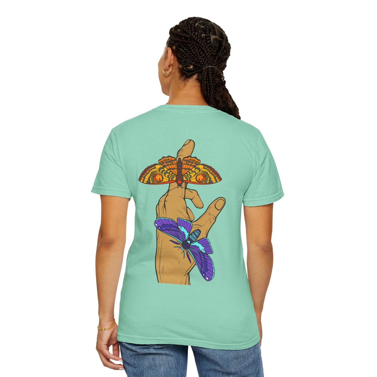 Moth Design Garment-Dyed T-shirt