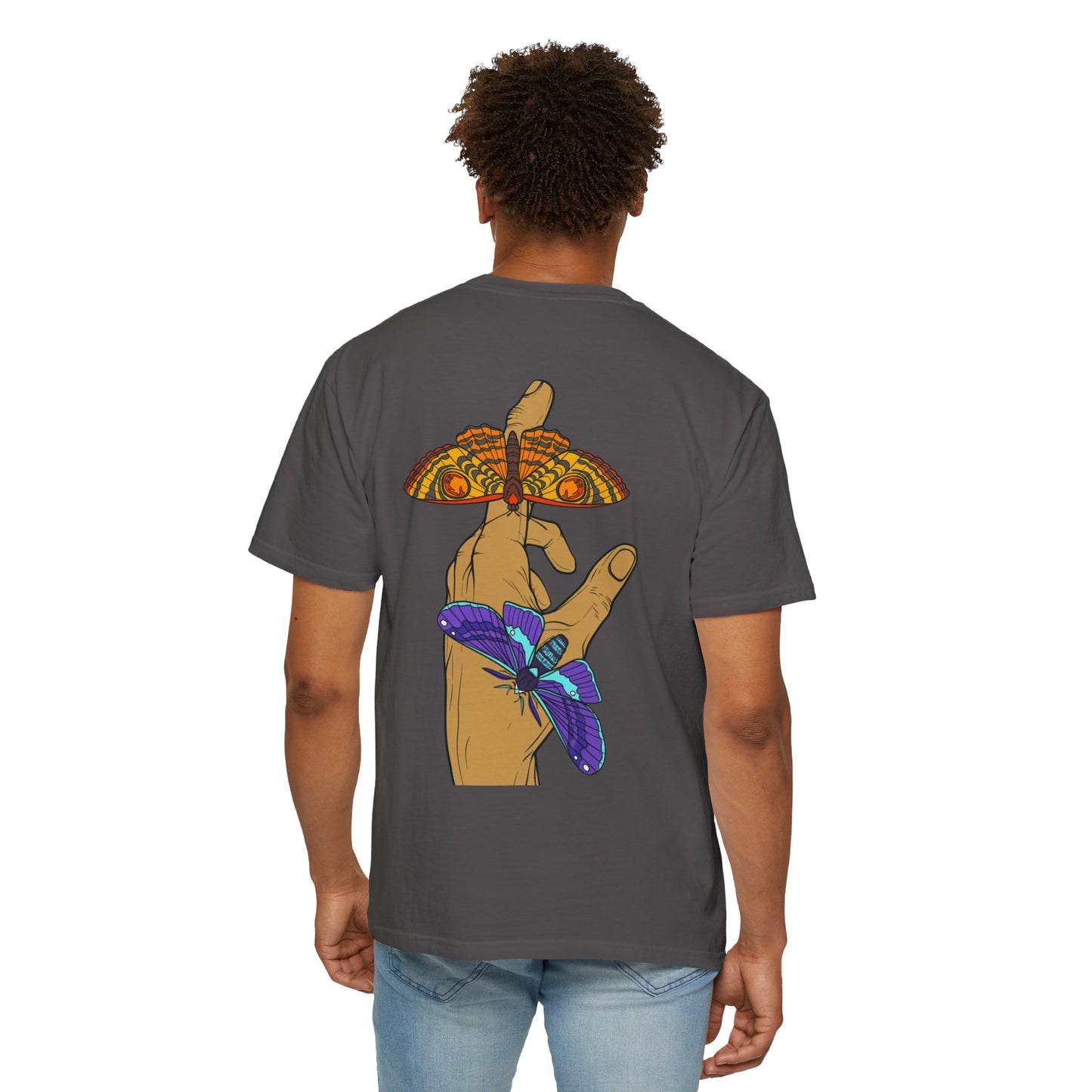 Moth Design Garment-Dyed T-shirt