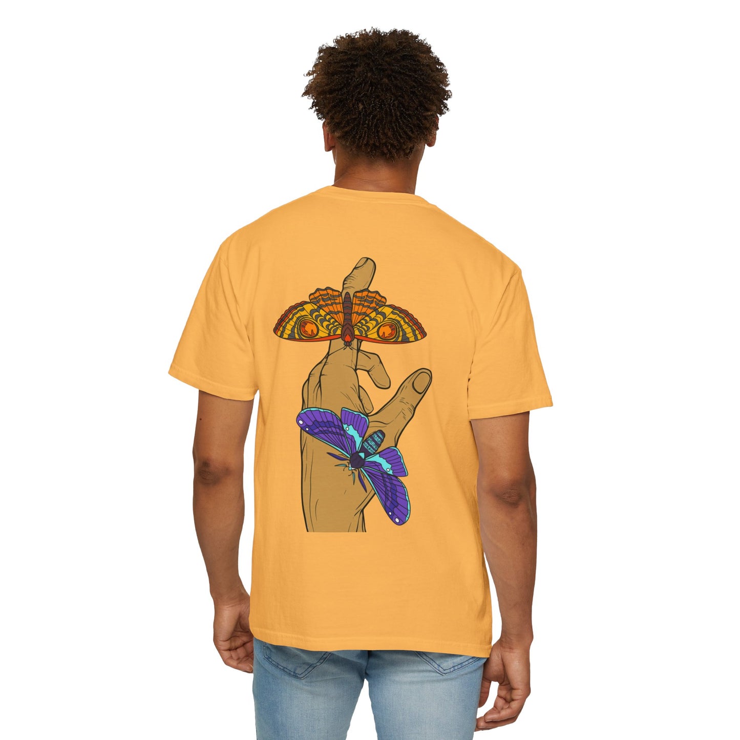 Moth Design Garment-Dyed T-shirt