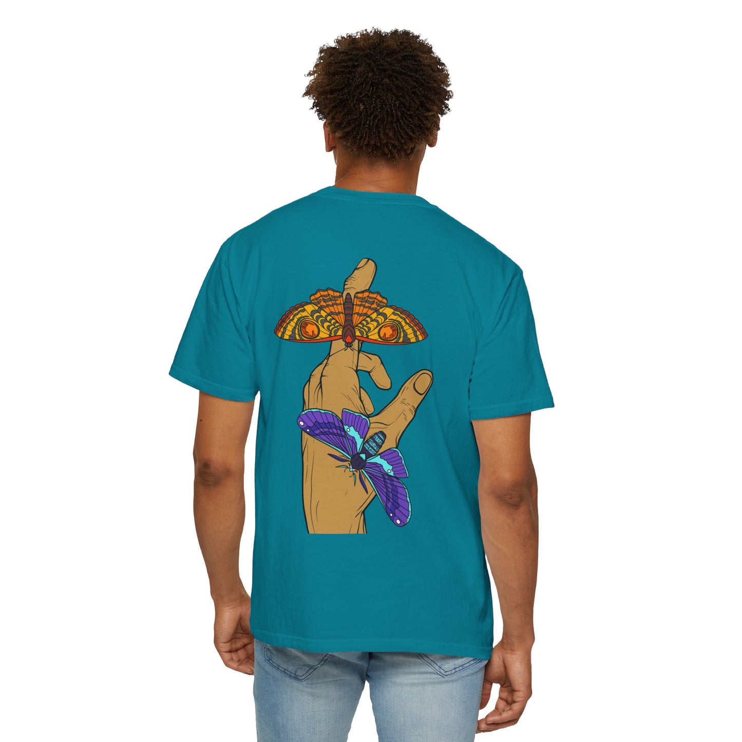 Moth Design Garment-Dyed T-shirt