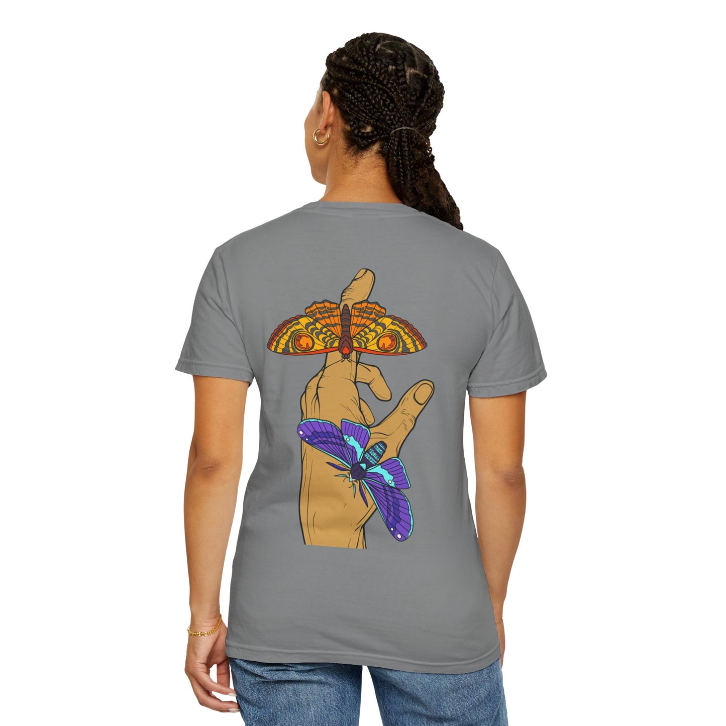 Moth Design Garment-Dyed T-shirt