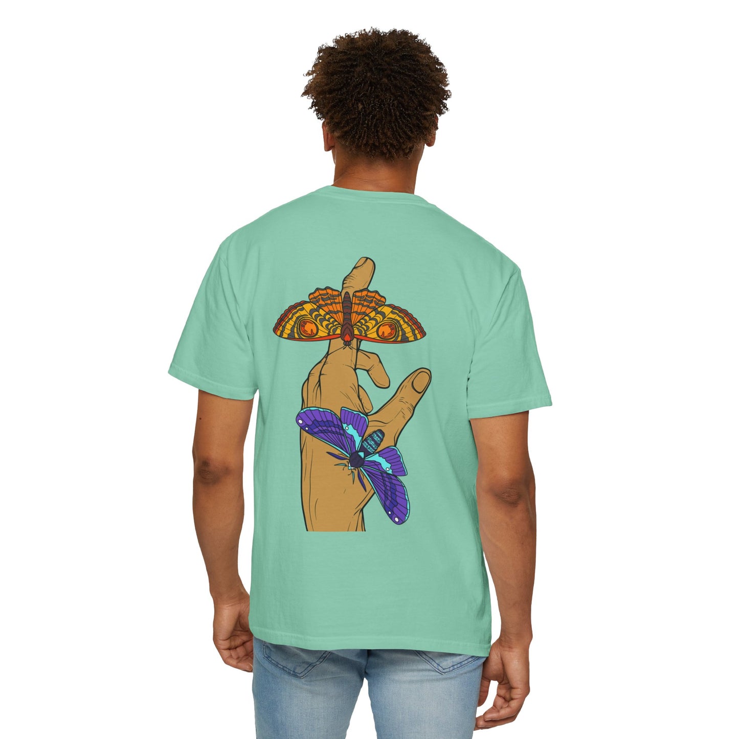 Moth Design Garment-Dyed T-shirt