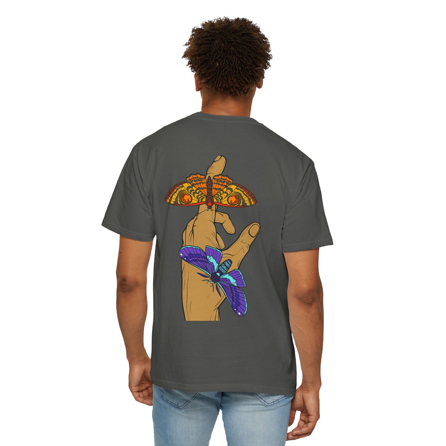Moth Design Garment-Dyed T-shirt