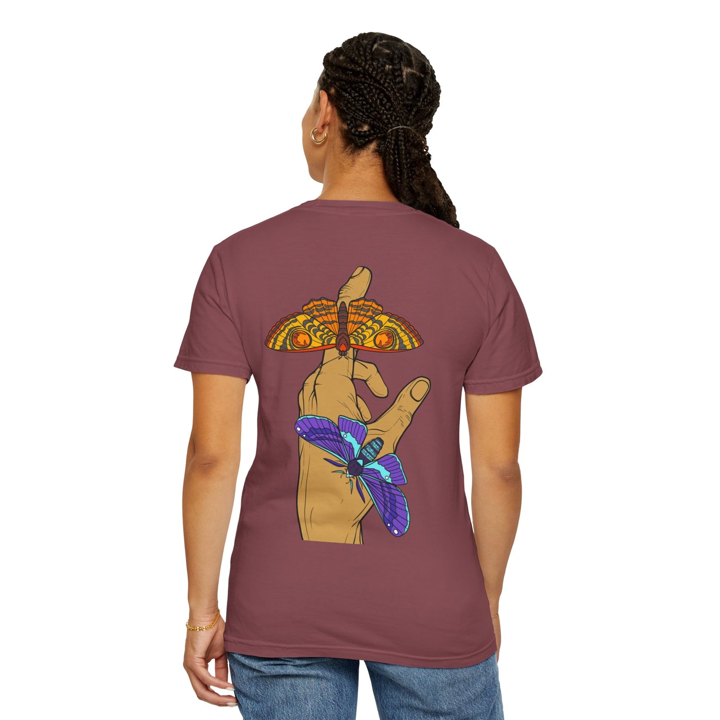 Moth Design Garment-Dyed T-shirt