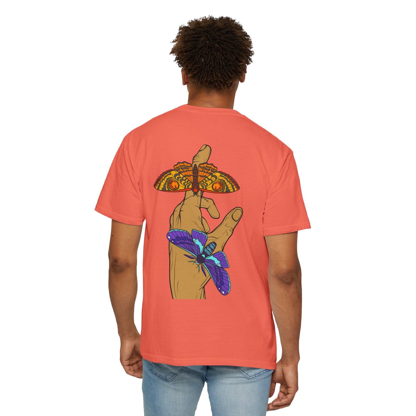 Moth Design Garment-Dyed T-shirt