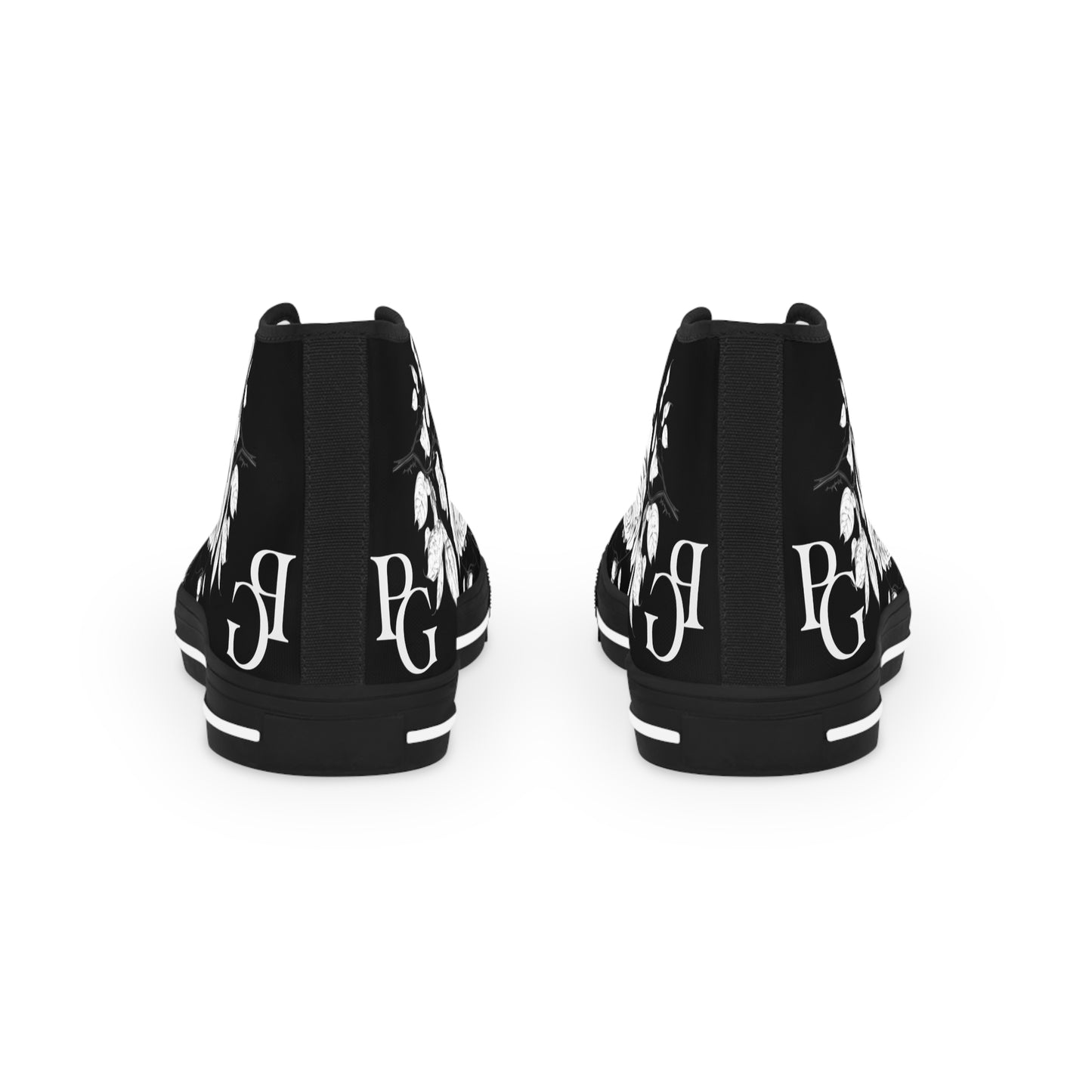 Floral Pattern High Top Sneakers