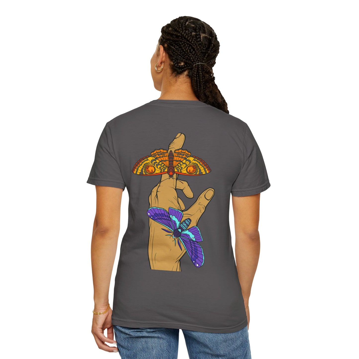 Moth Design Garment-Dyed T-shirt