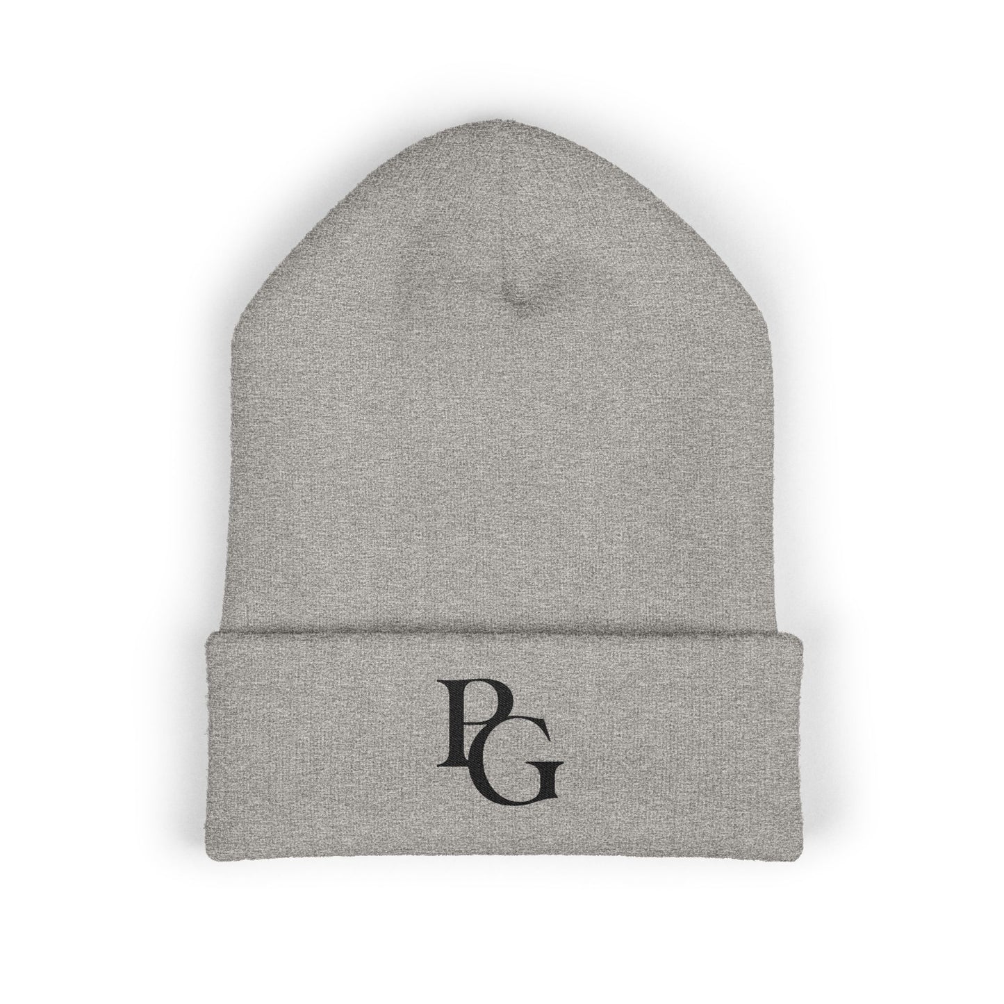 Classic Cuffed Beanie with PG Embroidery - Cozy Winter Accessory