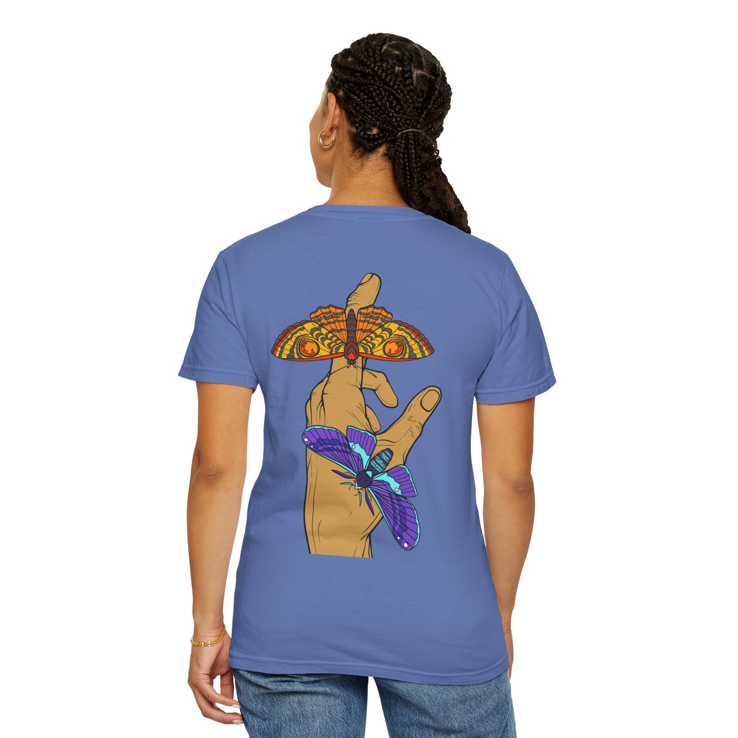 Moth Design Garment-Dyed T-shirt