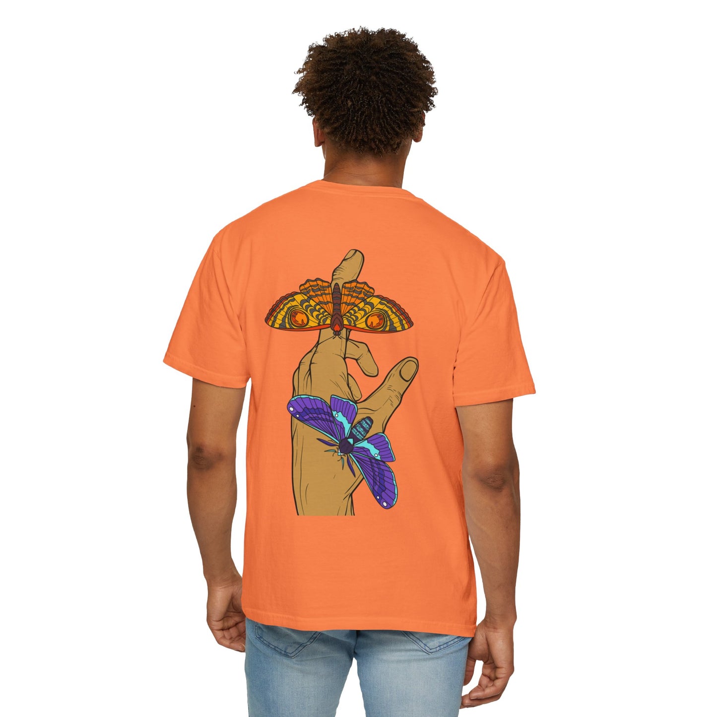 Moth Design Garment-Dyed T-shirt