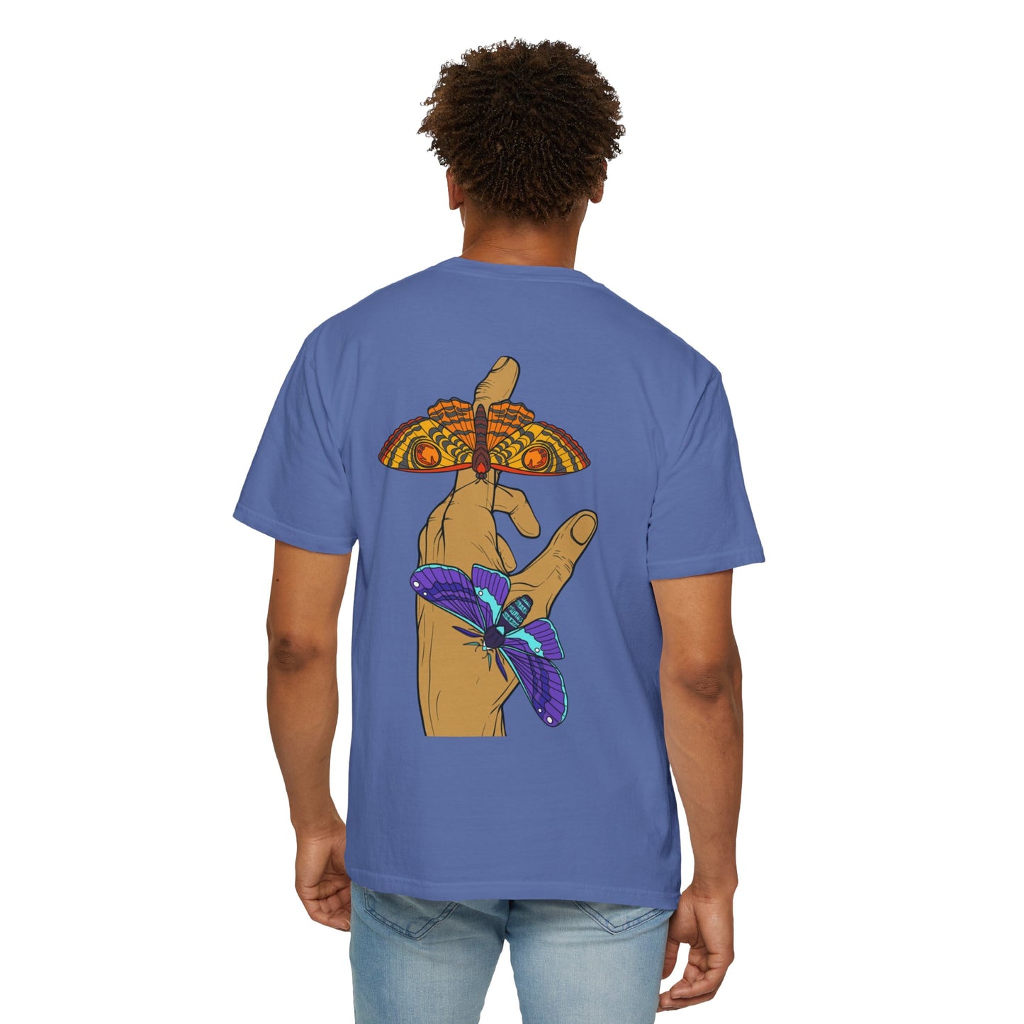 Moth Design Garment-Dyed T-shirt