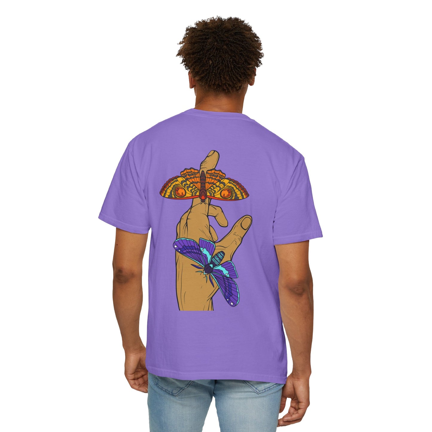 Moth Design Garment-Dyed T-shirt