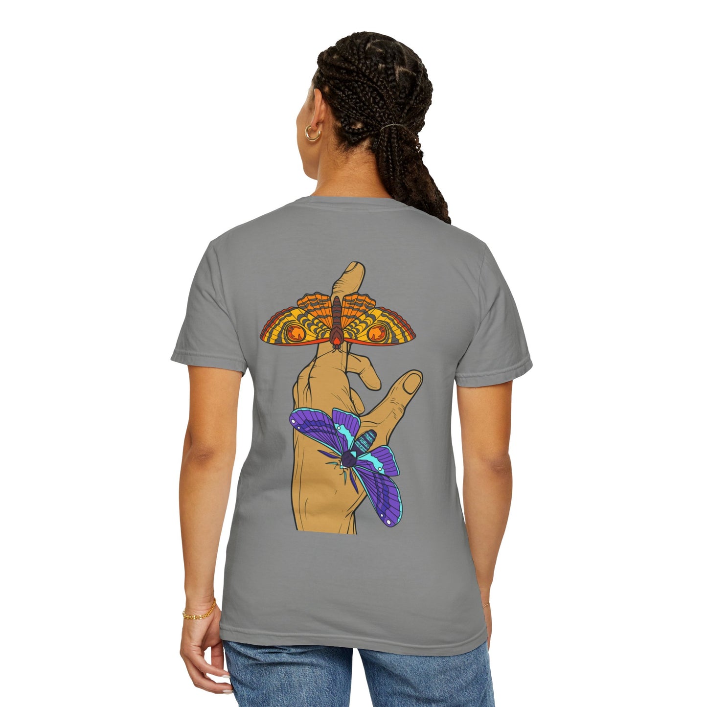 Moth Design Garment-Dyed T-shirt