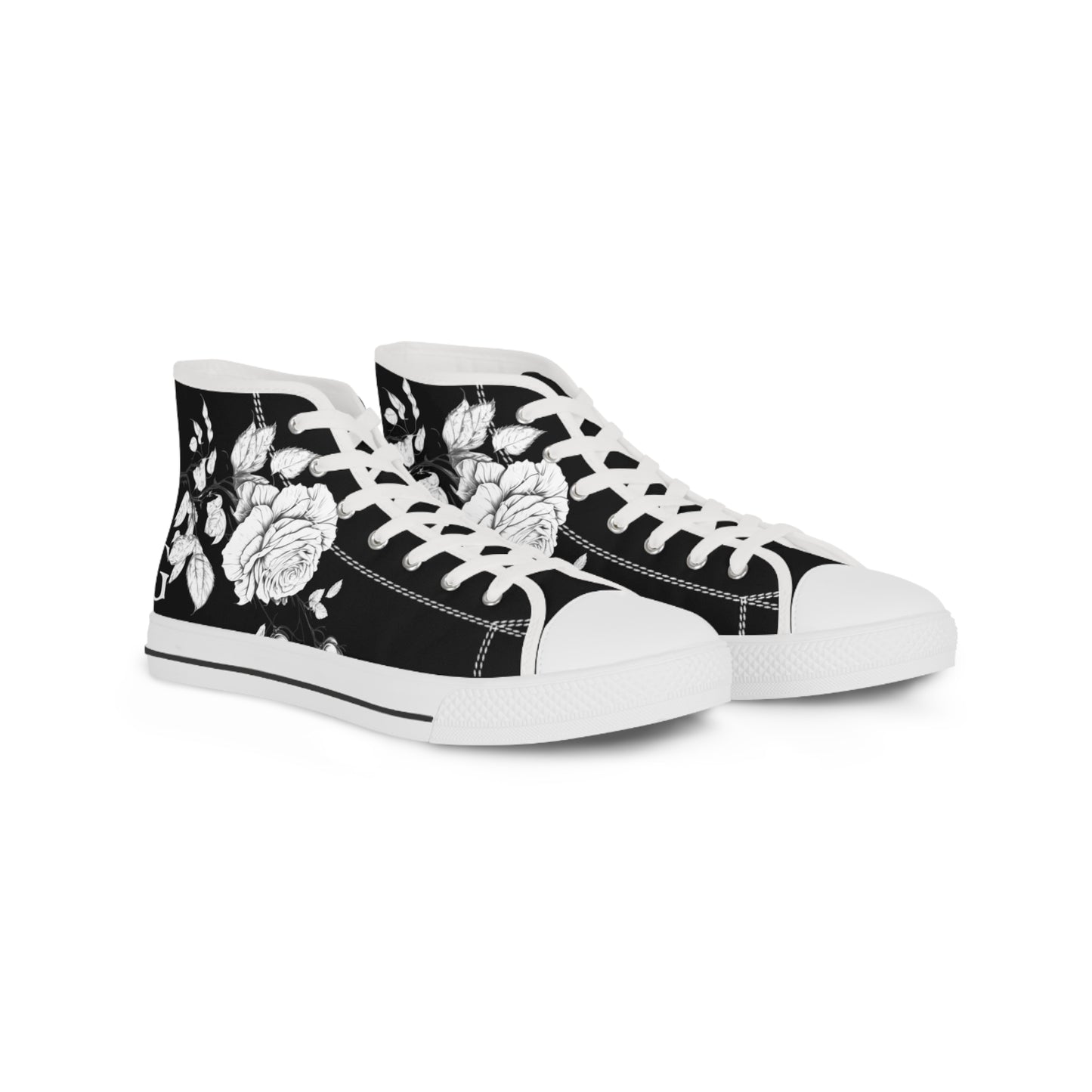 Floral Pattern High Top Sneakers
