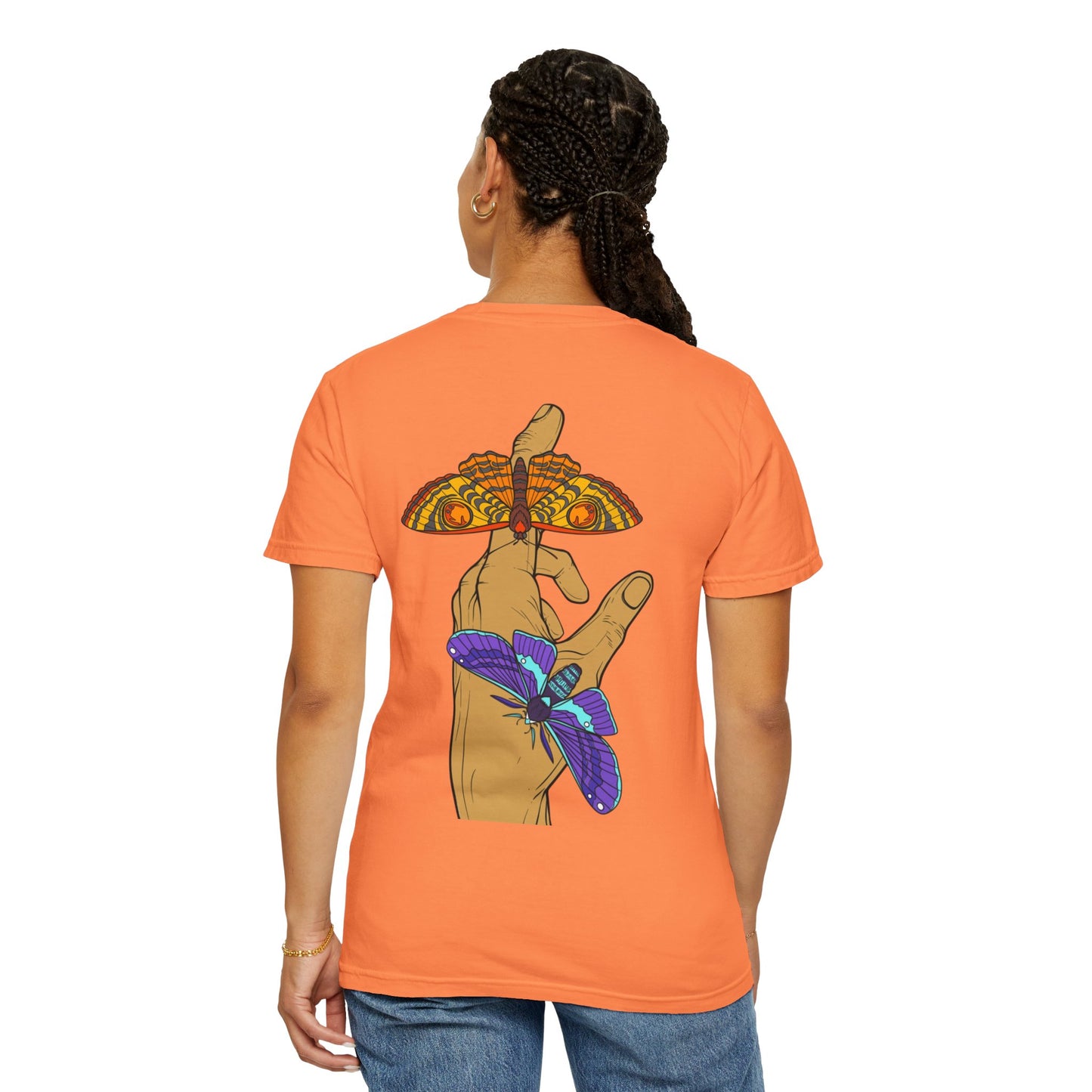 Moth Design Garment-Dyed T-shirt