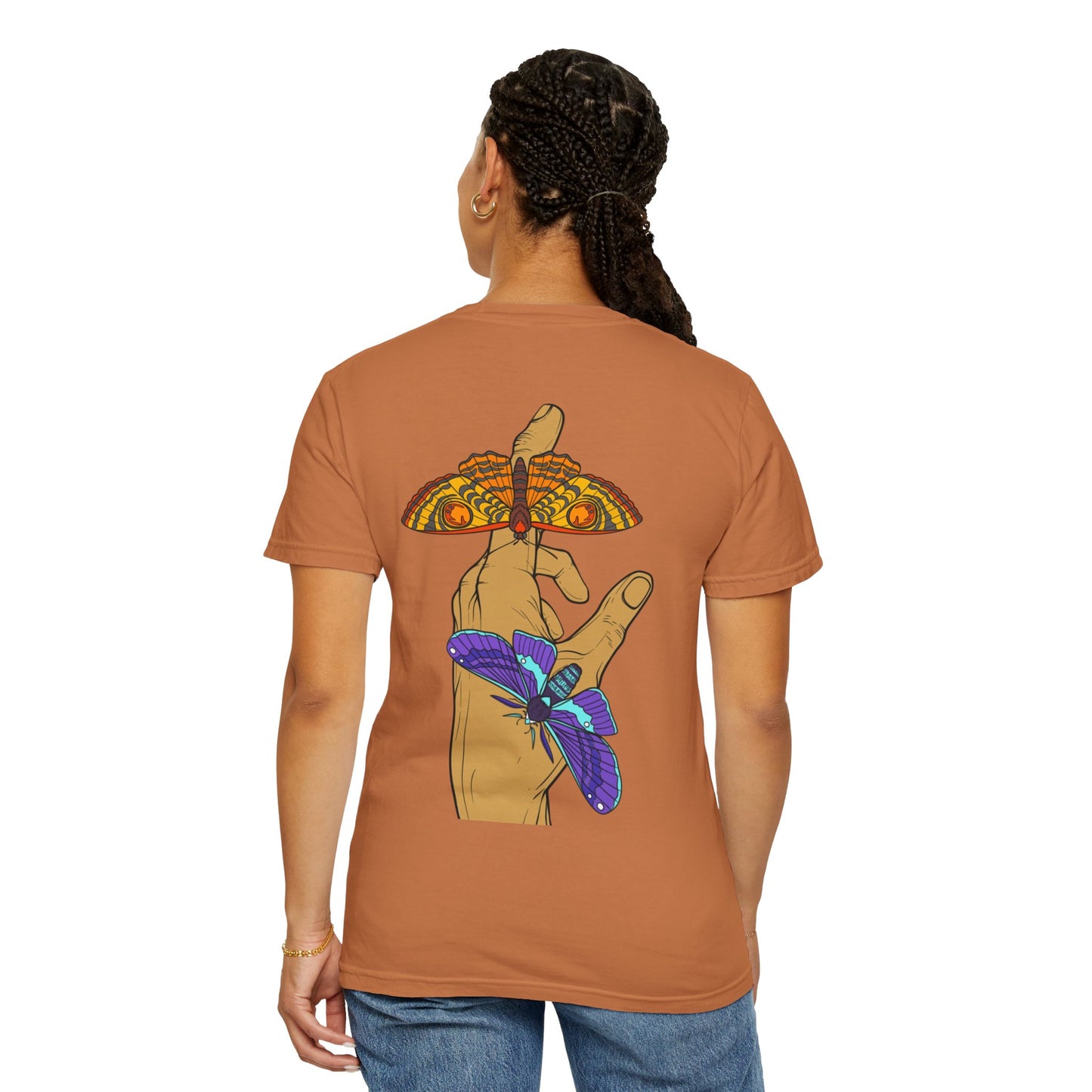 Moth Design Garment-Dyed T-shirt