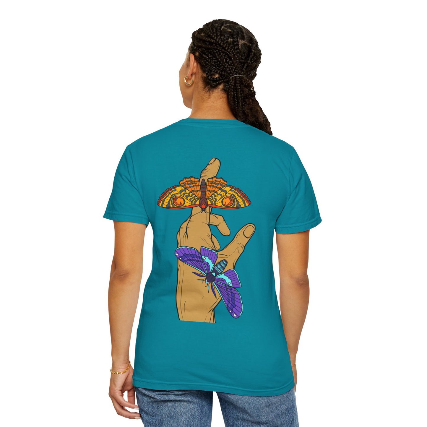 Moth Design Garment-Dyed T-shirt