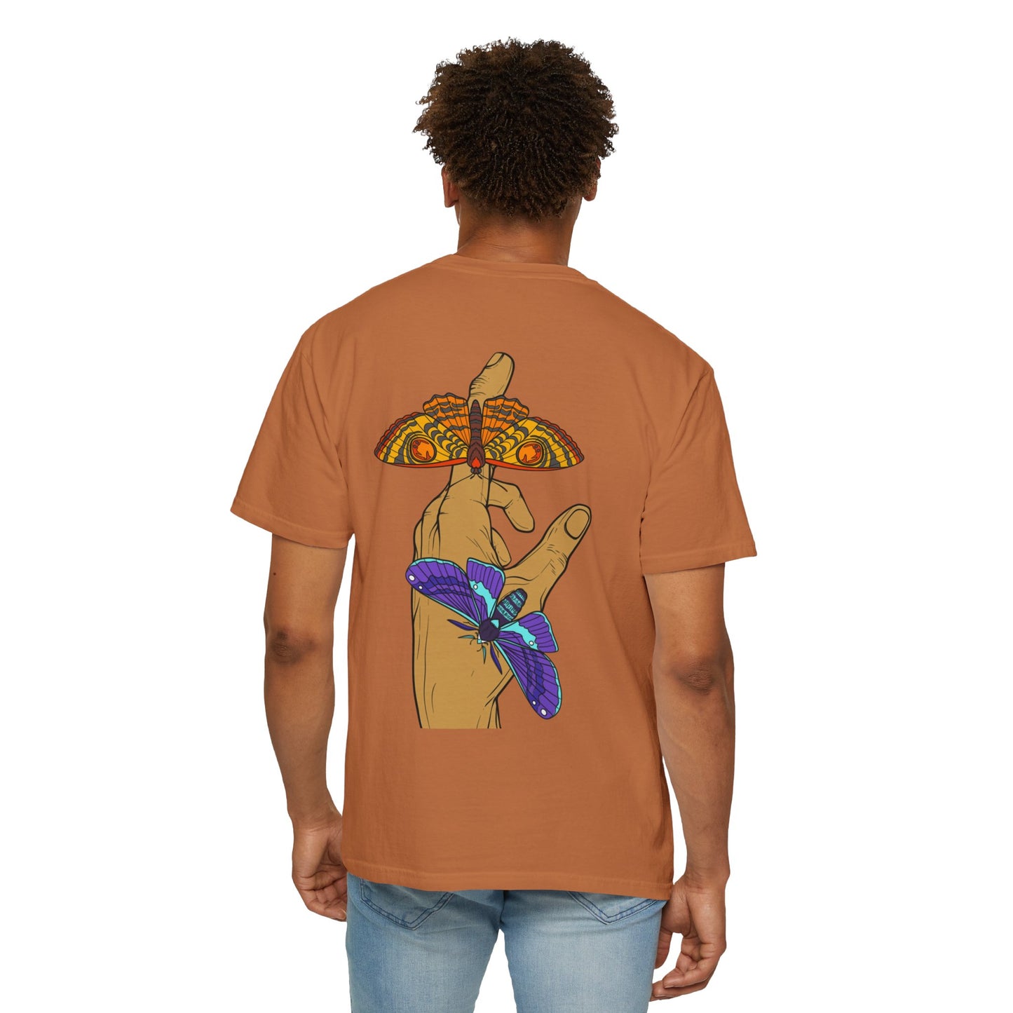 Moth Design Garment-Dyed T-shirt