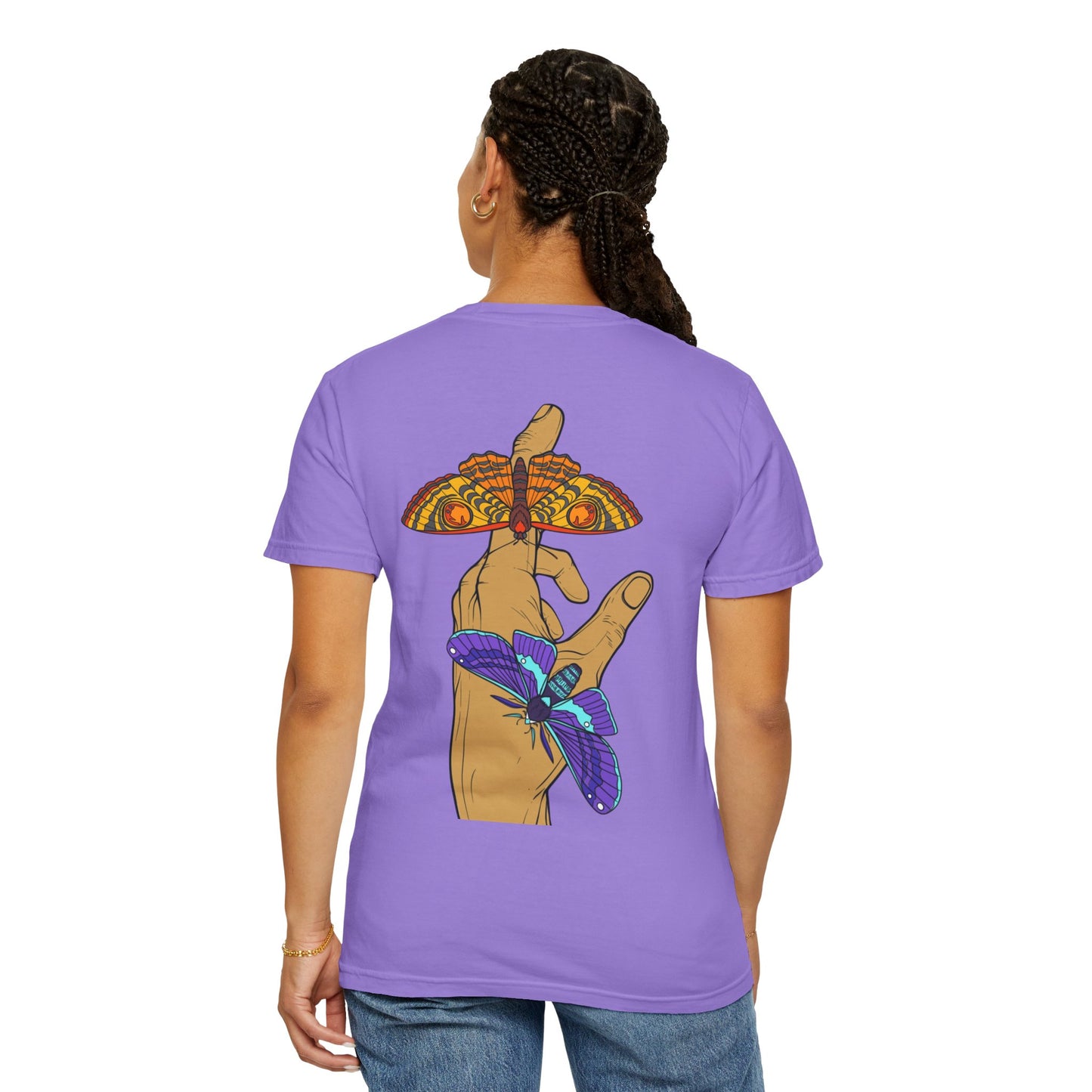 Moth Design Garment-Dyed T-shirt