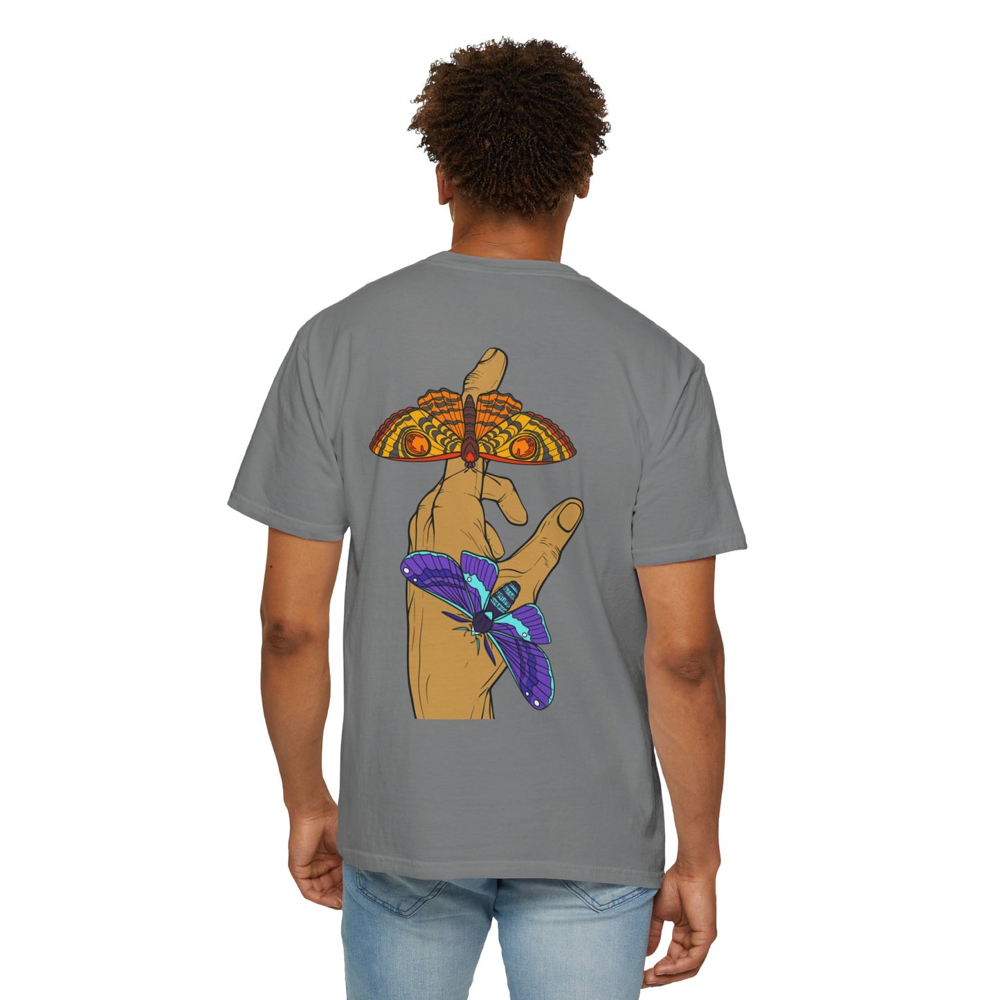 Moth Design Garment-Dyed T-shirt