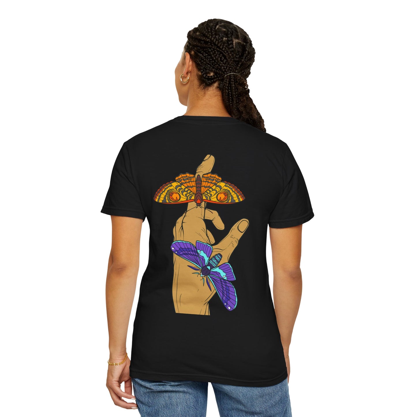 Moth Design Garment-Dyed T-shirt