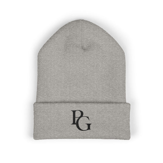 Classic Cuffed Beanie with PG Embroidery - Cozy Winter Accessory