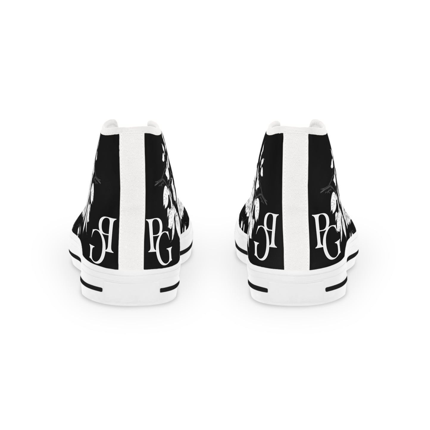 Floral Pattern High Top Sneakers